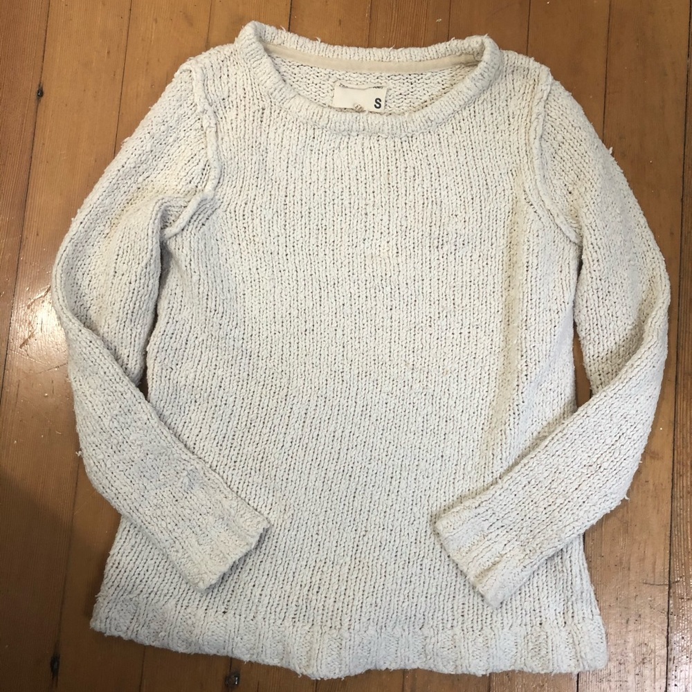 100% cotton chunky knit sweater